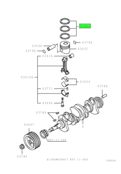 RING SET,PISTON 1