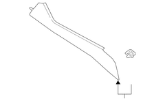 Console Panel molding Instrument <br>Panel used for the Java - Right, Lower, Outer (KING RANCH SERIES)