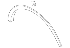 Wheel Arch Molding - Right, Lower