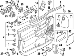 Door Interior Trim Panel - Right, Front