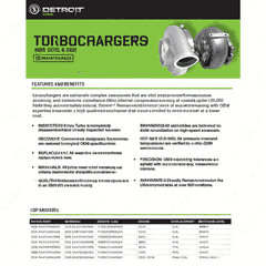 Remanufactured Turbocharger for DD13 GHG17 12L