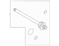 Cv Intermediate Shaft Jackshaft - Front 2.5L