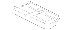 Seat Cover Cushion - Left, Rear (XLT)