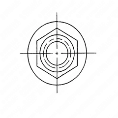 M10 x 1.5 Flange Locknut
