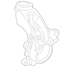 Steering Knuckle Wheel - Right, Front