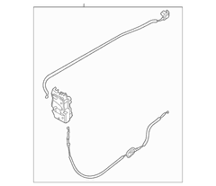 Door Latch Lock Actuator Motor - Left, Front