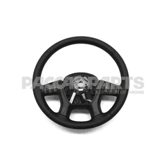 WHEEL-STEERING LEATHER MULTFUNC WHITE BK
