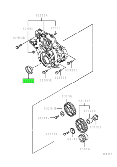 OIL SEAL,TIMING GEAR CASE 1