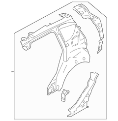 Quarter Panel And Wheelhouse - Right, Inner