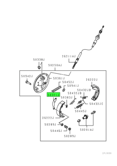 LEVER,PARKING BRAKE SHOE CAM 1