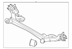 Suspension Subframe Cross Member - Rear