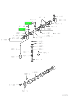 NUT,VALVE GEAR TRAIN 1