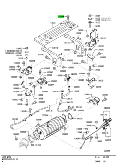 BOLT,EXHAUST MUFFLER 1