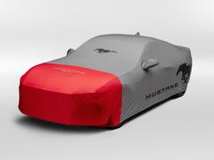 Mustang 2024 Coverking® Full Vehicle Indoor Cover for GT Coupe, Low Spoiler, Gray with Red Front, Retro Grille