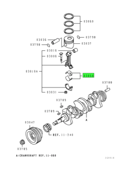 BEARING SET,CONNROD 1