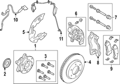 Disc Brake Caliper - Left, Front