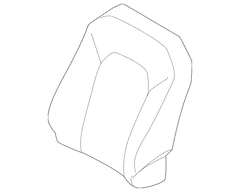 Seat Back Cushion Cover - Right, Front