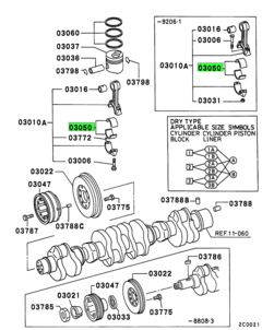 BEARING SET,CONNROD 1