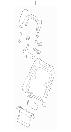 Onyx Panel <br>Seat Back cover Frame support Pad Seat Shield