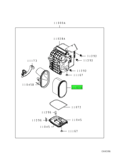 ELEMENT,AIR CLEANER 1