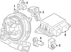 Cover And Contact Plate Air Bag Clockspring PL <br>Air
