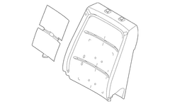 Seat Back Cushion Pad - Left, Front