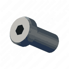 Low Head Socket Cap Screw, 3/8-16 x 3/4 in