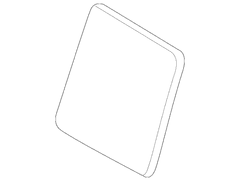 Package Tray Trim Cap Panel Retainer (BEV)