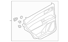 Panel Door Trim - Left, Rear, Lower (ST, ST Line)