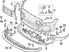 License Plate Bracket Bumper <br>Bracket for the mount panel PL - Front