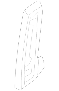 Interior Door Handle Trim Switch Housing - Left