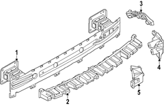 Bracket Bumper Mounting - Right, Rear