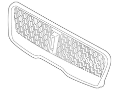 Grille <br>Grille Bumper Air Medallion cover Reinforcement