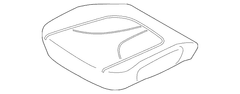 Seat Cover Cushion - Left, Front