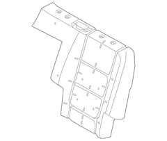 Seat Back Cushion Pad - Left, Rear