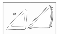Quarter Glass Window - Left