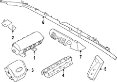 Module Air Bag Steering Wheel <br>The inflator mounted to The