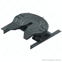 Fifth Wheel Assembly - Complete Flat Plate, FW35, 8.625 inch