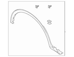 MOULDING Wheel Arch Molding Opening <br>Wheel - Right, Lower