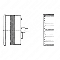 Chrome Tachometer and Hour Meter Gauge Assembly, 3000 RPM