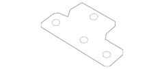 Roof Side Rail Reinforcement Bracket - Right, Inner