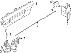 Latch Lock <br>Tailgate Tailgate controller Remote control - Left, Right