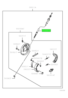 CABLE ASSY,A/T PARKING BRAKE 1