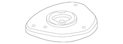 Suspension Strut Mount Mounting Bracket <br>Insulator between the and vehicle body Cap Plate Spring