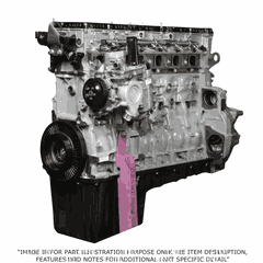 3/4 Engine DD15 14.8L EPA10 with Rear Sump, ESN 0077481 and Later, 6 Lobe Camshaft
