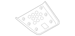 Trim Panel <br>Instrument Cover Extension Instrument Opening finish - Front, Lower, Outer