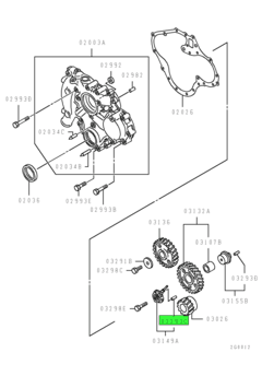 SPRING PIN,CYLINDER BLOCK 3