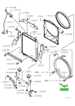 STAY,RADIATOR SHROUD 1