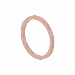 Sealing Ring - DIN 7603-A, 20 x 24 - Copper