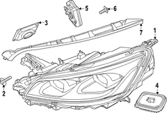 Headlight Control Module Lighting - Left, Right, Front